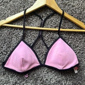 Victoria’s Secret swim pink triangle bikini top, sz medium
